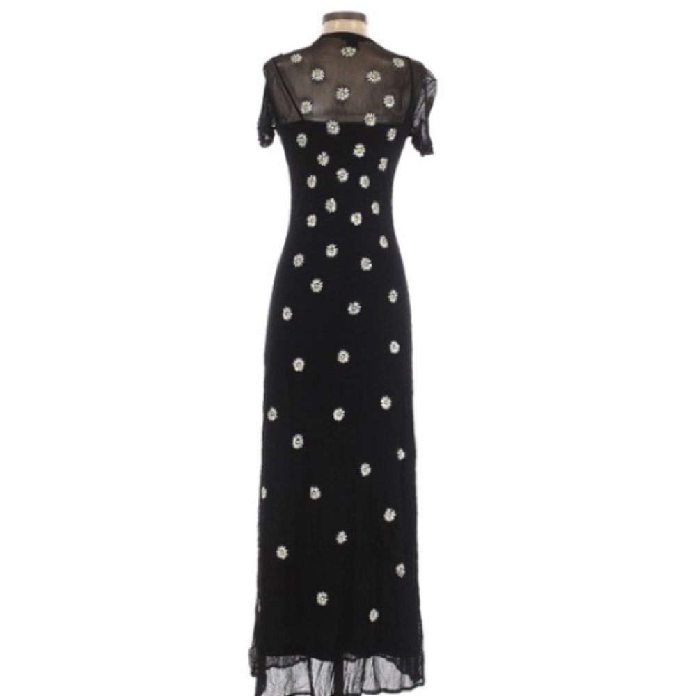 ⭐️SOLD⭐️Vivienne Tam Vintage Mesh Floral Maxi Dress - Picture 11 of 12